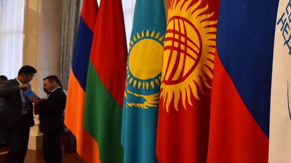 Флаги стран ЕАЭС в госрезиденции Ала-Арча. Архивное фото - Sputnik Кыргызстан