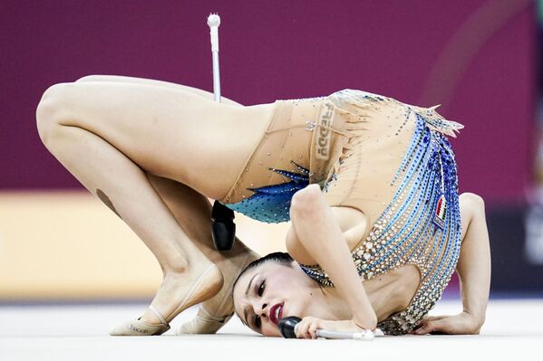 Итальянская гимнастка Милена Балдассарри на Чемпионате мира по художественной гимнастике в Баку - Sputnik Кыргызстан