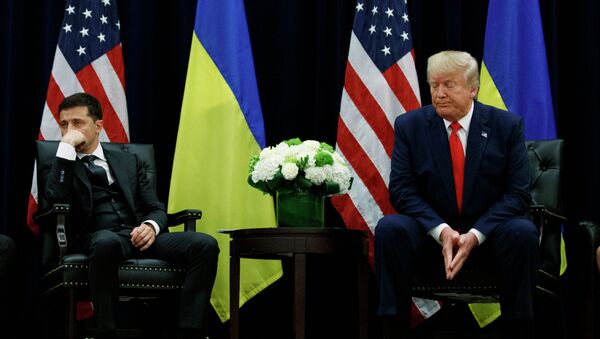 Встреча президентов США и Украины Дональда Трампа и Владимира Зеленского в Нью-Йорке. Архивное фото - Sputnik Кыргызстан