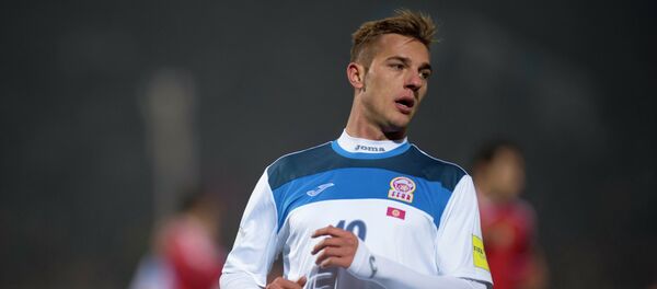 Нападающий сборной Кыргызстана Виталий Люк - Sputnik Кыргызстан