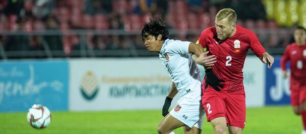 Кыргызстандын футбол боюнча курама команданын капитаны Валерий Кичин. Архив Кыргызстандын футбол боюнча курама команданын капитаны Валерий Кичин. Архив - Sputnik Кыргызстан