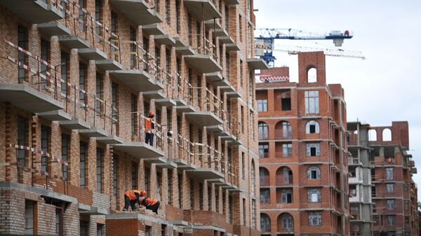 Строительство жилых домов. Архивное фото - Sputnik Кыргызстан