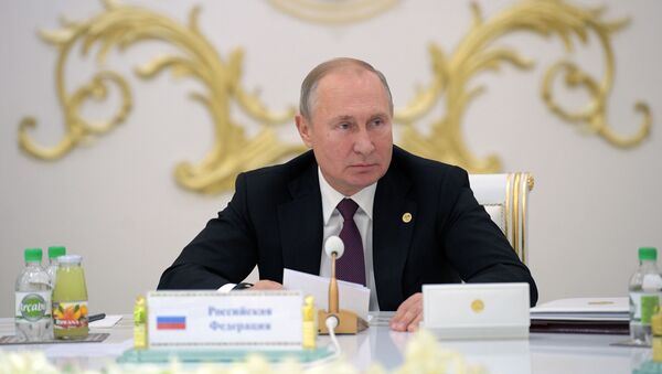 Визит президента РФ В. Путина в Туркмению - Sputnik Кыргызстан