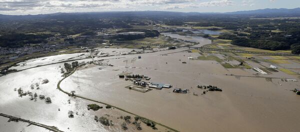 Последствия тайфуна Хагибис в в префектура Мияги. Япония - Sputnik Кыргызстан