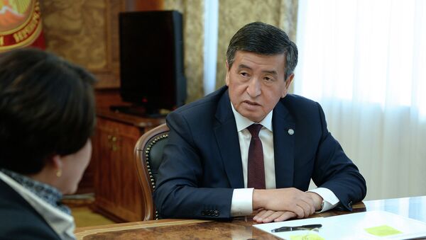 Президент Кыргызской Республики Сооронбай Жээнбеков  - Sputnik Кыргызстан