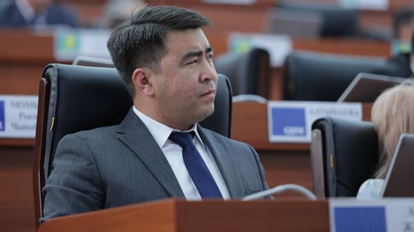 Депутат Жогорку Кенеша Жанар Акаев на заседании. Архивное фото - Sputnik Кыргызстан