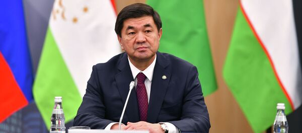 Премьер-министр КР Мухаммедакалый Абылгазиев на заседании Совета глав правительств СНГ в Москве - Sputnik Кыргызстан