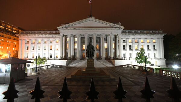 Здание министерства финансов США в Вашингтоне. Архивное фото - Sputnik Кыргызстан
