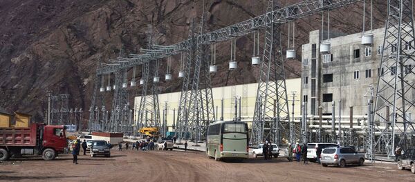 Строительство Рогунской ГЭС в Таджикистане. Архивное фото - Sputnik Кыргызстан