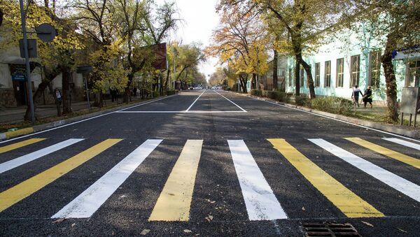 Отремонтированная улица Московская — видео с дрона - Sputnik Кыргызстан