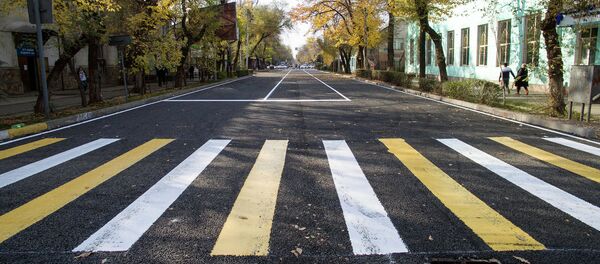 Отремонтированная улица Московская — видео с дрона - Sputnik Кыргызстан