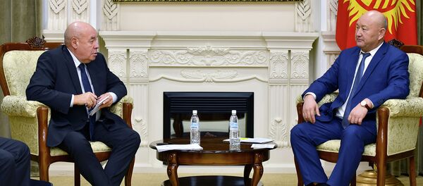 Встреча вице-премьер-министра КР Жениша Разакова с спецпредставителем президента РФ Михаилом Швыдким - Sputnik Кыргызстан