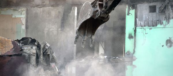 Выселенные пятиэтажные дома в Москве Выселенные пятиэтажные дома в Москве - Sputnik Кыргызстан