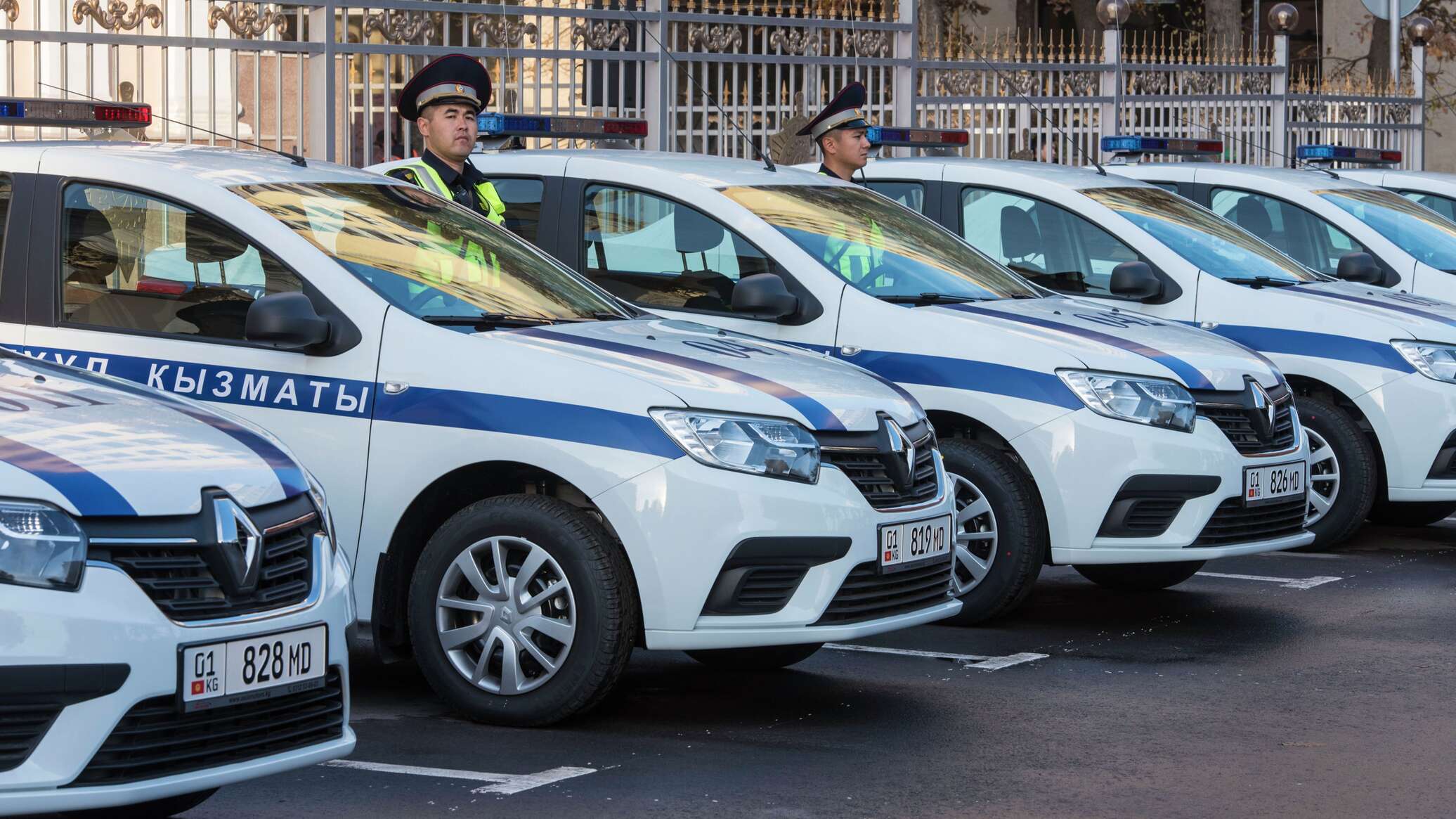 Полицейские машины Киргизии