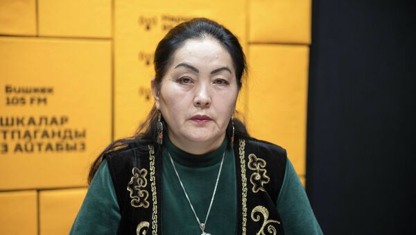Одна из основательниц движения Элдик көзөмөл (Народный контроль) Сабида Сартова. Архивное фото - Sputnik Кыргызстан