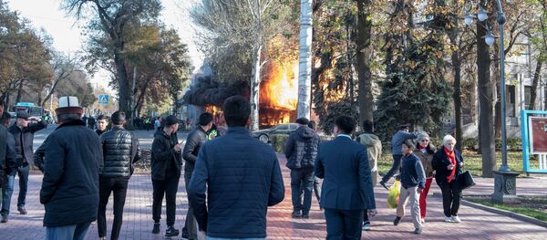 Взрыв фастфуда Антошка в центре Бишкеке - Sputnik Кыргызстан