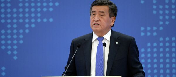 Президент Кыргызстана Сооронбай Жээнбеков. Архивное фото - Sputnik Кыргызстан