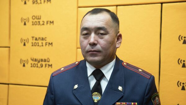 Бишкек ШИИББ боюнча Милициянын кайгуул кызмат башкармалыгынын башчысы Алмазбек Исаков - Sputnik Кыргызстан