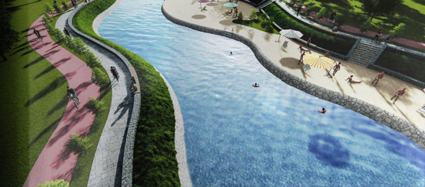 Эскизный проект благоустройства и озеленения прибрежной части реки Ак-Буура в Оше - Sputnik Кыргызстан