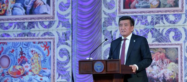 Визит президента Сооронбая Жээнбекова в Кеминский район Визит президента Сооронбая Жээнбекова в Кеминский район - Sputnik Кыргызстан