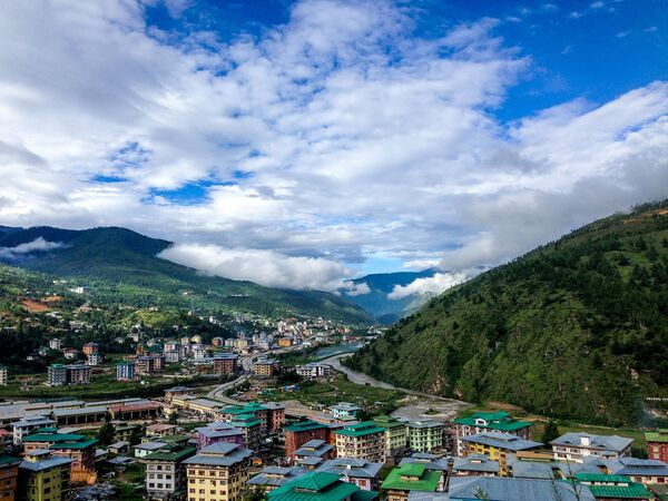 Вид на деревню в Бутане - Sputnik Кыргызстан