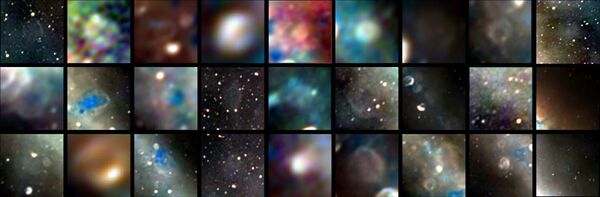 Радиоизображения 27 объектов — остатков сверхновых, взорвавшихся от тысячи до сотен тысяч лет назад - Sputnik Кыргызстан