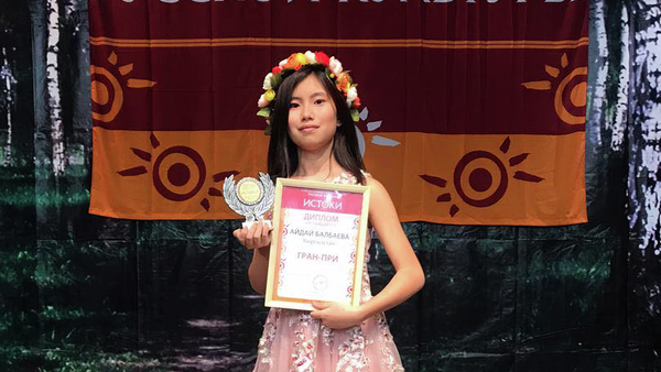 Победительница международного фестиваля Истоки Айдай Балбаева - Sputnik Кыргызстан