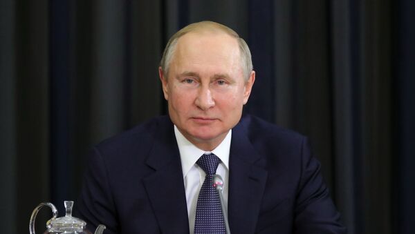 Президент РФ В. Путин провел встречу с представителями деловых кругов Германии - Sputnik Кыргызстан
