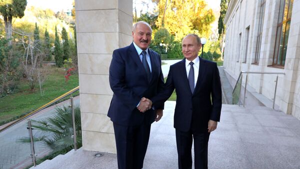 Президент РФ В. Путин провел переговоры с президентом Белоруссии А. Лукашенко в Сочи - Sputnik Кыргызстан