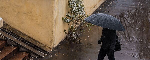 Первый снег в Бишкеке Первый снег в Бишкеке - Sputnik Кыргызстан