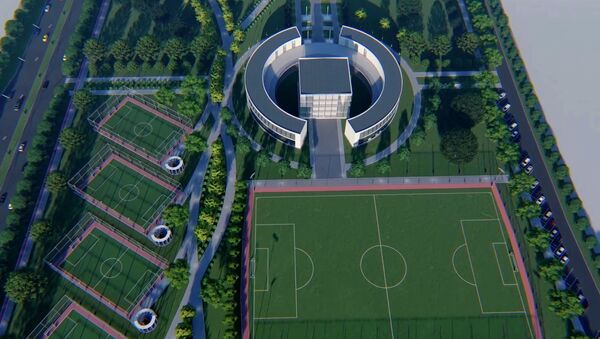 Как может выглядеть большой футбольный центр в Бишкеке. 3D-видео - Sputnik Кыргызстан