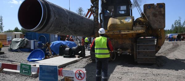  Түндүк агым-2 газ түтүгүнүн курулуш иштери. Архив - Sputnik Кыргызстан