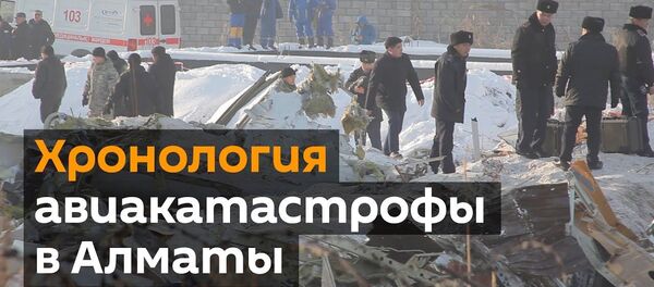 Все о крушении самолета под Алматы за 2 минуты — видео - Sputnik Кыргызстан