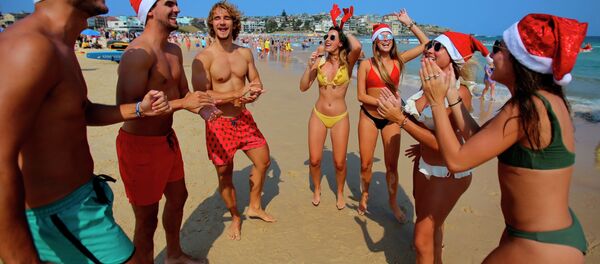 Празднование рождества в Австралии - Sputnik Кыргызстан