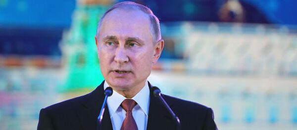 Президент РФ В. Путин на приеме в честь Нового года в Кремле - Sputnik Кыргызстан