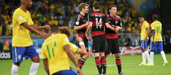 Чемпионат мира по футболу 2014 года. Полуфинал между сборными Бразилии и Германии - Sputnik Кыргызстан