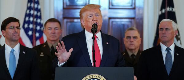 Выступление президента США Дональда Трампа в Белом доме в Вашингтоне - Sputnik Кыргызстан