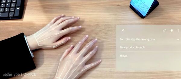 Компания Samsung представила невидимую виртуальную клавиатуру — видео Компания Samsung представила невидимую виртуальную клавиатуру — видео - Sputnik Кыргызстан