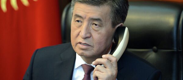 Президент Сооронбай Жээнбеков Иран президенти Хасан Роухани менен телефон аркылуу сүйлөштү - Sputnik Кыргызстан