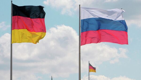 Флаги Германии и России - Sputnik Кыргызстан