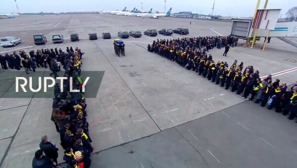 В Киев доставили тела жертв авиакатастрофы в Иране — видео из аэропорта - Sputnik Кыргызстан
