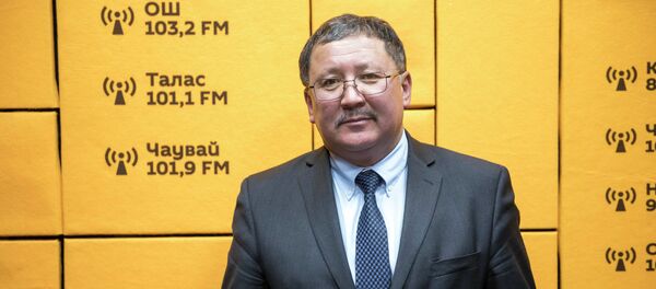 Өнөр жай, энергетика жана жер казынасын пайдалануу мамлекеттик комитетинин төрагасынын орун басары Карыбек Ибраев Өнөр жай, энергетика жана жер казынасын пайдалануу мамлекеттик комитетинин төрагасынын орун басары Карыбек Ибраев - Sputnik Кыргызстан