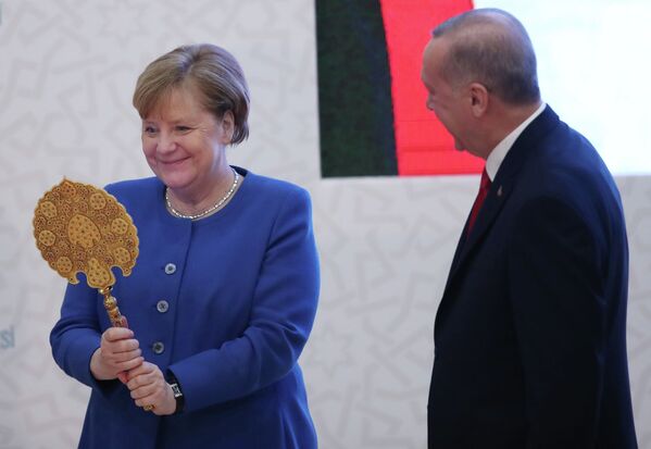 Рабочий визит Ангелы Меркель в Турцию - Sputnik Кыргызстан