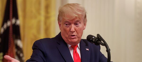 АКШнин президенти Дональд Трамп кишилерге кайрылып жатат. Архив  - Sputnik Кыргызстан