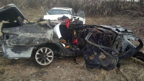 Последствия ДТП с Lexus ES 300 в селе Мырзаке - Sputnik Кыргызстан