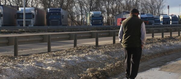 Жүк ташуучу унаанын айдоочусу. Архив - Sputnik Кыргызстан