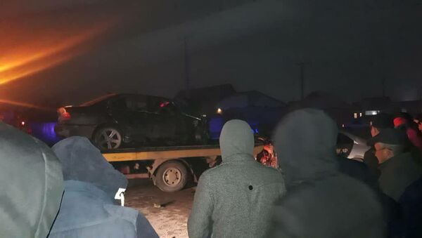 Последствия ДТП в жилмассиве Ак-Ордо, где погибли четыре человека - Sputnik Кыргызстан