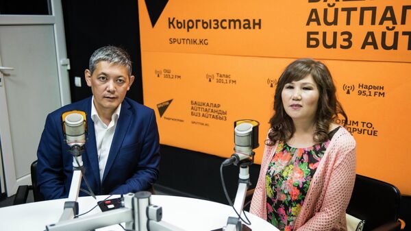 Гулум Касымова и ее супруг Бактияр Мамбетказиев - Sputnik Кыргызстан