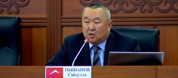 Жогорку Кеңештин депутаты Сайдулла Нышанов. Архив - Sputnik Кыргызстан