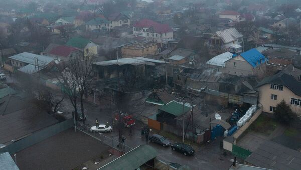 Что осталось от сгоревшего склада ГСМ в Бишкеке — видео с дрона - Sputnik Кыргызстан